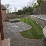 Paved path with different stones