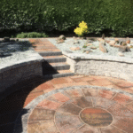 Steps down to circle pattern design