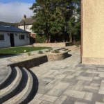 Concrete slabs with rounded steps